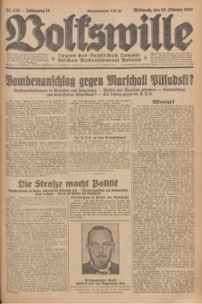 Volkswille : Organ der Deutschen Sozialistischen Arbeitspartei Polens. Jg.16 [i.e.15], Nr. 238 (15 Oktober 1930) + dod.