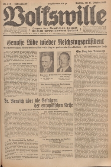 Volkswille : Organ der Deutschen Sozialistischen Arbeitspartei Polens. Jg.16 [i.e.15], Nr. 240 (17 Oktober 1930) + dod.