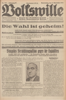 Volkswille : Organ der Deutschen Sozialistischen Arbeitspartei Polens. Jg.16 [i.e.15], Nr. 256 (6 November 1930) + dod.