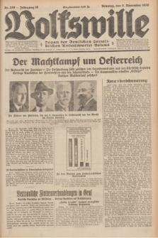 Volkswille : organ der Deutschen Sozialistischen Arbeitspartei Polens. Jg.16 [i.e.15], Nr. 259 (9 November 1930) + dod.