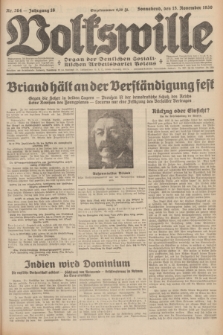 Volkswille : organ der Deutschen Sozialistischen Arbeitspartei Polens. Jg.16 [i.e.15], Nr. 264 (15 November 1930) + dod.