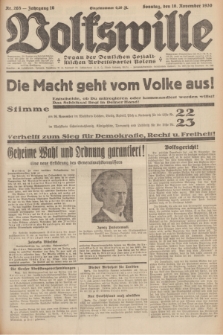 Volkswille : organ der Deutschen Sozialistischen Arbeitspartei Polens. Jg.16 [i.e.15], Nr. 265 (16 November 1930) + dod.