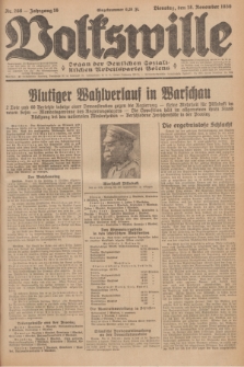 Volkswille : organ der Deutschen Sozialistischen Arbeitspartei Polens. Jg.16 [i.e.15], Nr. 266 (18 November 1930) + dod.