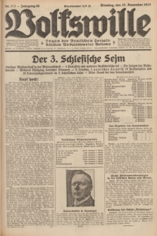 Volkswille : Organ der Deutschen Sozialistischen Arbeitspartei Polens. Jg.16 [i.e.15], Nr. 272 (25 November 1930) + dod.