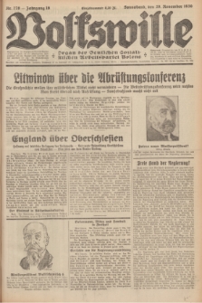 Volkswille : Organ der Deutschen Sozialistischen Arbeitspartei Polens. Jg.16 [i.e.15], Nr. 276 (29 November 1930) + dod.