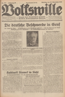 Volkswille : Organ der Deutschen Sozialistischen Arbeitspartei Polens. Jg.16 [i.e.15], Nr. 277 (30 November 1930) + dod.