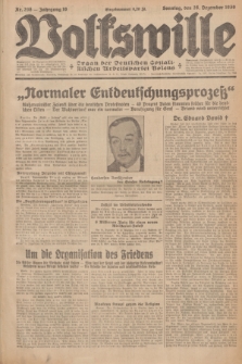 Volkswille : Organ der Deutschen Sozialistischen Arbeitspartei Polens. Jg.16 [i.e.15], Nr. 298 (28 Dezember 1930) + dod.