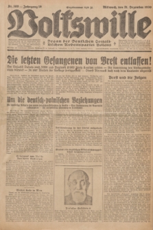 Volkswille : Organ der Deutschen Sozialistischen Arbeitspartei Polens. Jg.16 [i.e.15], Nr. 300 (31 Dezember 1930) + dod.