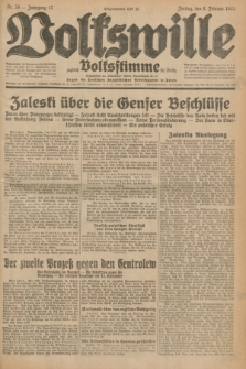 Volkswille : zugleich Volksstimme für Bielitz : Organ der Deutschen Sozialistischen Arbeitspartei in Polen. Jg.17, Nr. 29 (6 Februar 1931) + dod.