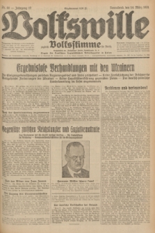 Volkswille : zugleich Volksstimme für Bielitz : Organ der Deutschen Sozialistischen Arbeitspartei in Polen. Jg.17, Nr. 60 (14 März 1931) + dod.