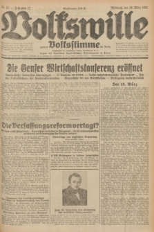 Volkswille : zugleich Volksstimme für Bielitz : Organ der Deutschen Sozialistischen Arbeitspartei in Polen. Jg.17, Nr. 63 (18 März 1931) + dod.