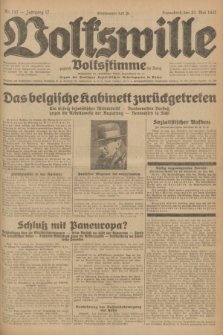 Volkswille : zugleich Volksstimme für Bielitz : Organ der Deutschen Sozialistischen Arbeitspartei in Polen. Jg.17, Nr. 117 (23 Mai 1931) + dod.