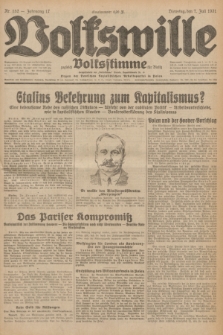 Volkswille : zugleich Volksstimme für Bielitz : Organ der Deutschen Sozialistischen Arbeitspartei in Polen. Jg.17, Nr. 152 (7 Juli 1931) + dod.