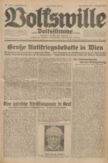 Volkswille : zugleich Volksstimme für Bielitz : Organ der Deutschen Sozialistischen Arbeitspartei in Polen. Jg.17, Nr. 174 (1 August 1931) + dod.