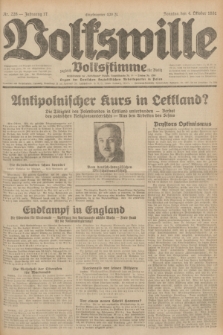 Volkswille : zugleich Volksstimme für Bielitz : Organ der Deutschen Sozialistischen Arbeitspartei in Polen. Jg.17, Nr. 228 (4 Oktober 1931) + dod.