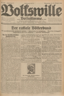 Volkswille : zugleich Volksstimme für Bielitz : Organ der Deutschen Sozialistischen Arbeitspartei in Polen. Jg.17, Nr. 237 (15 October 1931) + dod.
