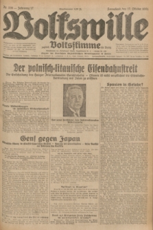 Volkswille : zugleich Volksstimme für Bielitz : Organ der Deutschen Sozialistischen Arbeitspartei in Polen. Jg.17, Nr. 239 (17 October 1931) + dod.