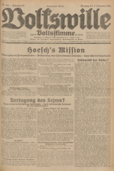 Volkswille : zugleich Volksstimme für Bielitz : Organ der Deutschen Sozialistischen Arbeitspartei in Polen. Jg.17, Nr. 253 (3 November 1931) + dod.