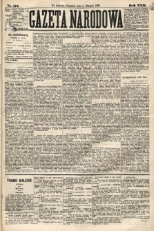 Gazeta Narodowa. 1883, nr 174