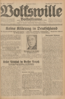 Volkswille : zugleich Volksstimme für Bielitz : Organ der Deutschen Sozialistischen Arbeitspartei in Polen. Jg.17, Nr. 282 (6 Dezember 1931) + dod.