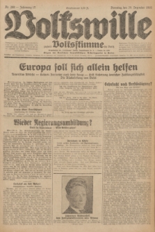 Volkswille : zugleich Volksstimme für Bielitz : Organ der Deutschen Sozialistischen Arbeitspartei in Polen. Jg.17, Nr. 298 (29 Dezember 1931) + dod.