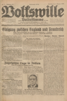Volkswille : zugleich Volksstimme für Bielitz : Organ der Deutschen Sozialistischen Arbeitspartei in Polen. Jg.18, Nr. 2 (3 Januar 1932) + dod.