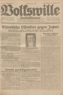 Volkswille : zugleich Volksstimme für Bielitz : Organ der Deutschen Sozialistischen Arbeitspartei in Polen. Jg.18, Nr. 10 (14 Januar 1932) + dod.