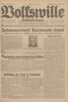 Volkswille : zugleich Volksstimme für Bielitz : Organ der Deutschen Sozialistischen Arbeitspartei in Polen. Jg.18, Nr. 20 (26 Januar 1932) + dod.