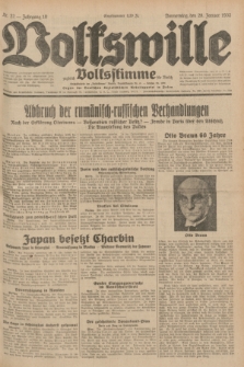 Volkswille : zugleich Volksstimme für Bielitz : Organ der Deutschen Sozialistischen Arbeitspartei in Polen. Jg.18, Nr. 22 (28 Januar 1932) + dod.