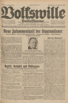 Volkswille : zugleich Volksstimme für Bielitz : Organ der Deutschen Sozialistischen Arbeitspartei in Polen. Jg.18, Nr. 36 (14 Februar 1932) + dod.