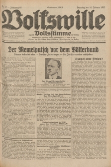 Volkswille : zugleich Volksstimme für Bielitz : Organ der Deutschen Sozialistischen Arbeitspartei in Polen. Jg.18, Nr. 37 (16 Februar 1932) + dod.