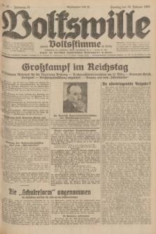 Volkswille : zugleich Volksstimme für Bielitz : Organ der Deutschen Sozialistischen Arbeitspartei in Polen. Jg.18, Nr. 48 (28 Februar 1932) + dod.
