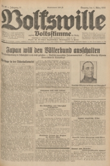 Volkswille : zugleich Volksstimme für Bielitz : Organ der Deutschen Sozialistischen Arbeitspartei in Polen. Jg.18, Nr. 49 (1 März 1932) + dod.