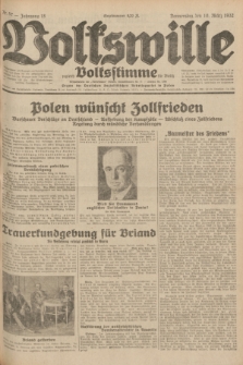 Volkswille : zugleich Volksstimme für Bielitz : Organ der Deutschen Sozialistischen Arbeitspartei in Polen. Jg.18, Nr. 57 (10 März 1932) + dod.