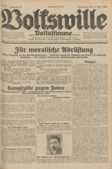 Volkswille : zugleich Volksstimme für Bielitz : Organ der Deutschen Sozialistischen Arbeitspartei in Polen. Jg.18, Nr. 63 (17 März 1932) + dod.