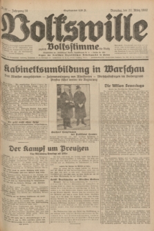 Volkswille : zugleich Volksstimme für Bielitz : Organ der Deutschen Sozialistischen Arbeitspartei in Polen. Jg.18, Nr. 67 (22 März 1932) + dod.
