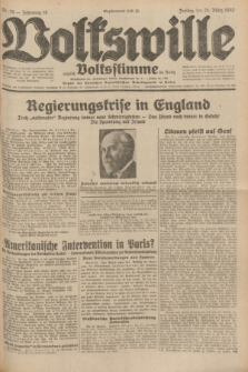 Volkswille : zugleich Volksstimme für Bielitz : Organ der Deutschen Sozialistischen Arbeitspartei in Polen. Jg.18, Nr. 70 (25 März 1932) + dod.