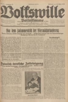 Volkswille : zugleich Volksstimme für Bielitz : Organ der Deutschen Sozialistischen Arbeitspartei in Polen. Jg.18, Nr. 73 (30 März 1932) + dod.