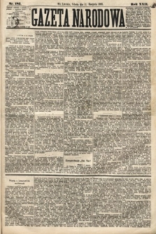 Gazeta Narodowa. 1883, nr 182