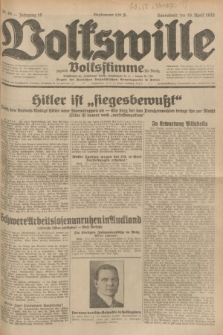 Volkswille : zugleich Volksstimme für Bielitz : Organ der Deutschen Sozialistischen Arbeitspartei in Polen. Jg.18, Nr. 88 (16 April 1932) + dod.