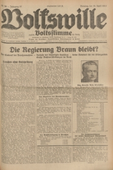 Volkswille : zugleich Volksstimme für Bielitz : Organ der Deutschen Sozialistischen Arbeitspartei in Polen. Jg.18, Nr. 96 (26 April 1932) + dod.