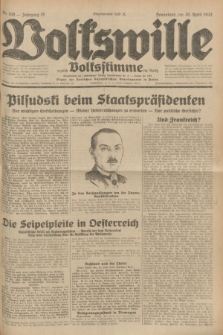 Volkswille : zugleich Volksstimme für Bielitz : Organ der Deutschen Sozialistischen Arbeitspartei in Polen. Jg.18, Nr. 100 (30 April 1932) + dod.