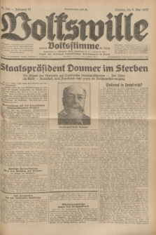 Volkswille : zugleich Volksstimme für Bielitz : Organ der Deutschen Sozialistischen Arbeitspartei in Polen. Jg.18, Nr. 105 (8 Mai 1932) + dod.