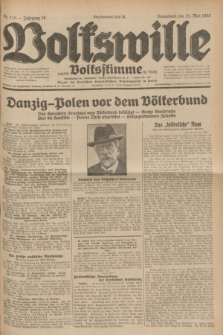 Volkswille : zugleich Volksstimme für Bielitz : Organ der Deutschen Sozialistischen Arbeitspartei in Polen. Jg.18, Nr. 115 (21 Mai 1932) + dod.