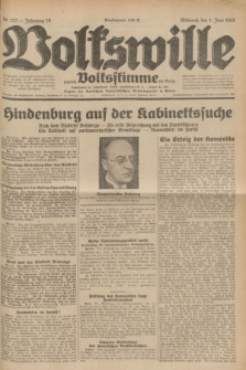 Volkswille : zugleich Volksstimme für Bielitz : Organ der Deutschen Sozialistischen Arbeitspartei in Polen. Jg.18, Nr. 123 (1 Juni 1932) + dod.