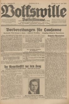 Volkswille : zugleich Volksstimme für Bielitz : Organ der Deutschen Sozialistischen Arbeitspartei in Polen. Jg.18, Nr. 131 (10 Juni 1932) + dod.