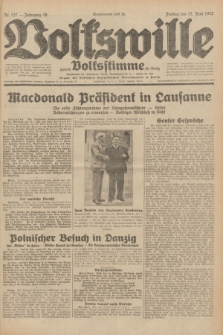 Volkswille : zugleich Volksstimme für Bielitz : Organ der Deutschen Sozialistischen Arbeitspartei in Polen. Jg.18, Nr. 137 (17 Juni 1932) + dod.