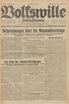 Volkswille : zugleich Volksstimme für Bielitz : Organ der Deutschen Sozialistischen Arbeitspartei in Polen. Jg.18, Nr. 144 (25 Juni 1932) + dod.