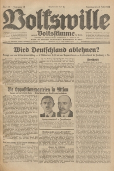 Volkswille : zugleich Volksstimme für Bielitz : Organ der Deutschen Sozialistischen Arbeitspartei in Polen. Jg.18, Nr. 150 (3 Juli 1932) + dod.