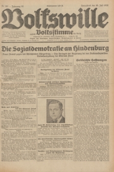 Volkswille : zugleich Volksstimme für Bielitz : Organ der Deutschen Sozialistischen Arbeitspartei in Polen. Jg.18, Nr. 161 (16 Juli 1932) + dod.